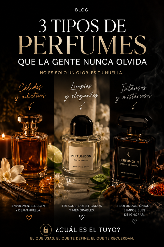 3 tipos de perfumes que la gente nunca olvida